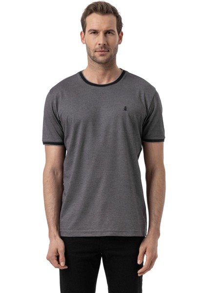 %100 Pamuk Bisiklet Yaka T-Shirt