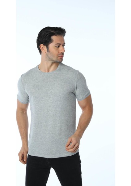Jakarlı Bisiklet Yaka T-Shirt