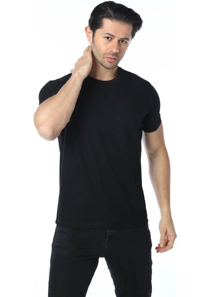 Jakarlı Bisiklet Yaka T-Shirt