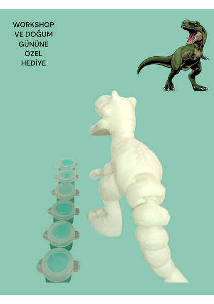 TREX DİNAZOR 3D FİGÜR BOYAMA SETİ