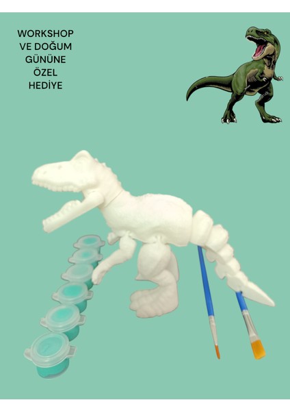 TREX DİNAZOR 3D FİGÜR BOYAMA SETİ