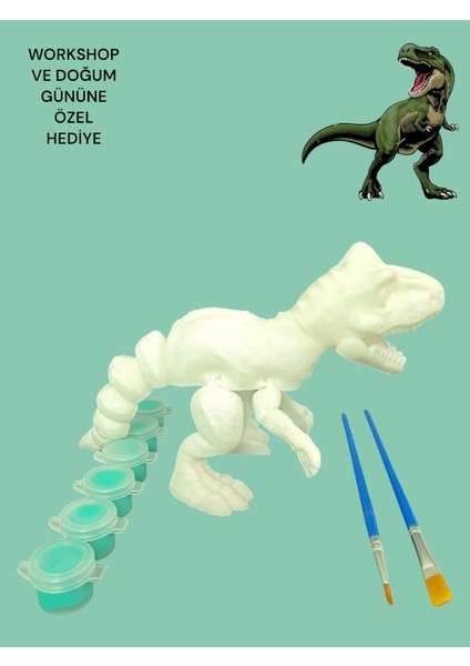 TREX DİNAZOR 3D FİGÜR BOYAMA SETİ