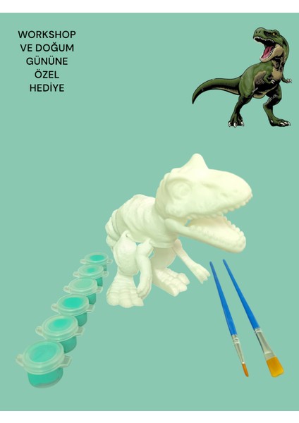 TREX DİNAZOR 3D FİGÜR BOYAMA SETİ