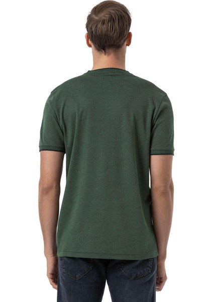 %100 Pamuk Bisiklet Yaka T-Shirt