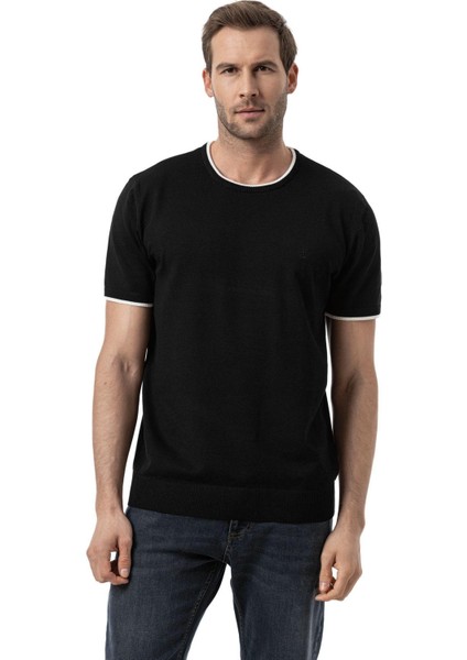 Bisiklet Yaka Triko T-Shirt