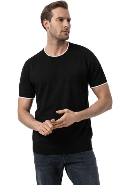 Bisiklet Yaka Triko T-Shirt