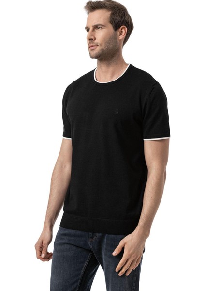 Bisiklet Yaka Triko T-Shirt