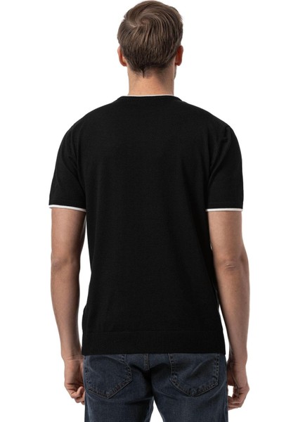 Bisiklet Yaka Triko T-Shirt