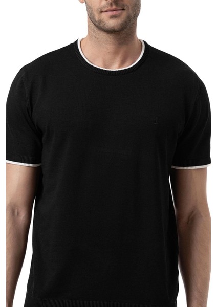 Bisiklet Yaka Triko T-Shirt