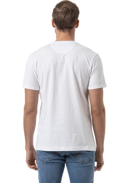 Baskılı Bisiklet Yaka T-Shirt