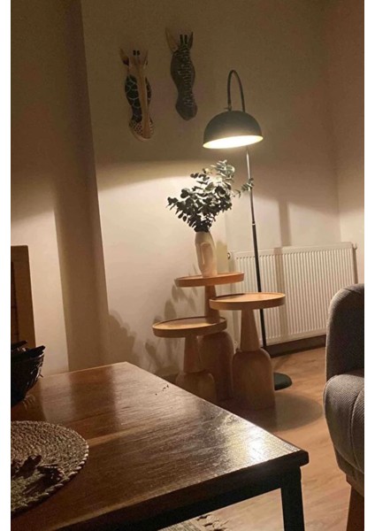 Lambader Gold Metal Modern Tasarım Ayarlanabilir Başlık Lüx Yerden Dekoratif Aydınlatma 160 cm