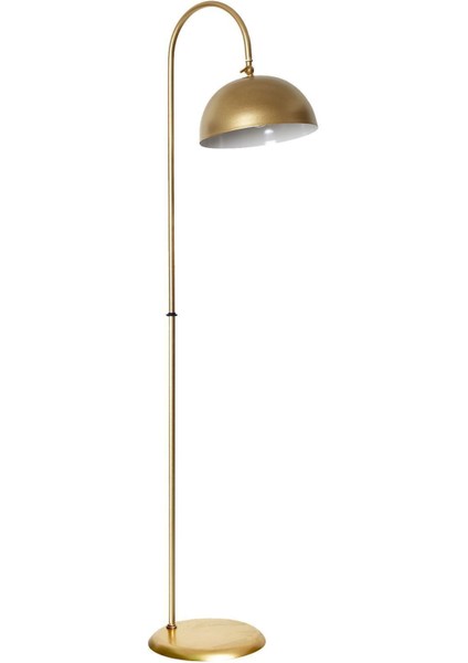 Lambader Gold Metal Modern Tasarım Ayarlanabilir Başlık Lüx Yerden Dekoratif Aydınlatma 160 cm