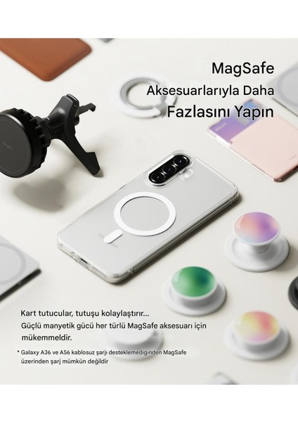Samsung Galaxy A36 Şeffaf Magsafe Kılıf Mtl Aksesuar modelleri