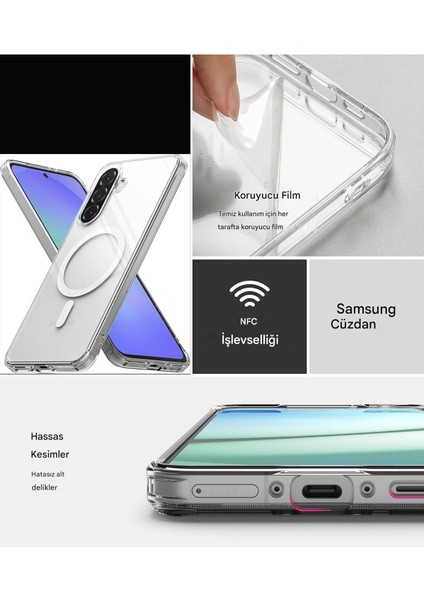Samsung Galaxy A56 Şeffaf Magsafe Kılıf Mtl Aksesuar fırsatları