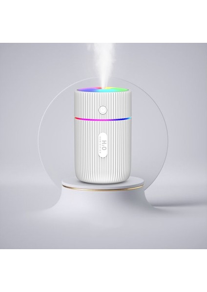 Renkli Bardak Nemlendirici USB Mini Araç Hava Temizleme Cihazı(Beyaz) (Yurt Dışından)