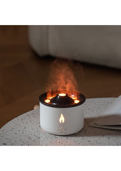 Volkanik Esansiyel Yağı Aroma Difüzör Ultrasonik Hava Nemlendirici, Model: Tek Renkli (Ingiltere Fişi) (Yurt Dışından)