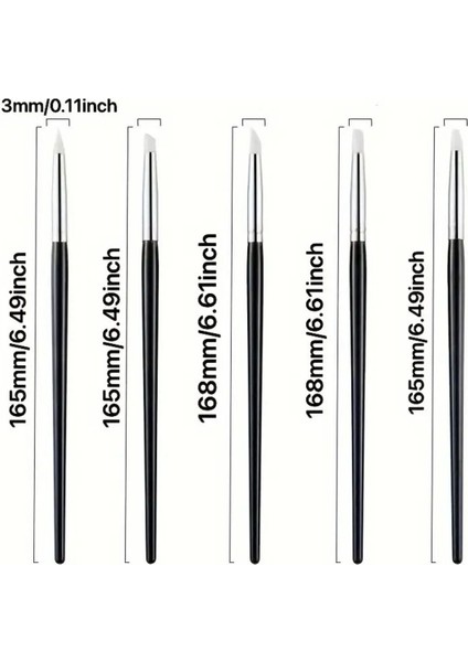 Silikon Kalem, Hobi, Çömlekçilik, Heykeltraş, Kabartma, Tırnak Sanatı-küçük ince uçlu 5Ad modelleri