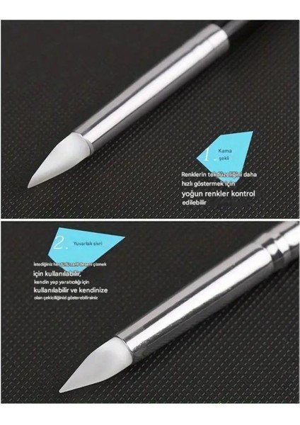 Silikon Kalem, Hobi, Çömlekçilik, Heykeltraş, Kabartma, Tırnak Sanatı-küçük ince uçlu 5Ad indirimleri