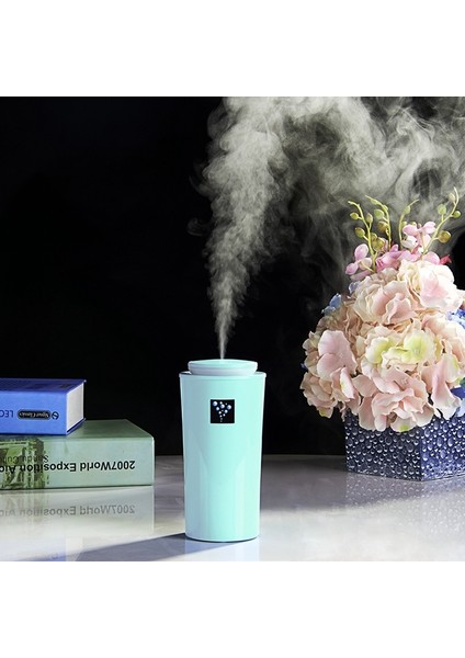 Small-3 2W Nemlendirici Nem Ölçer LED Gece Işıklı Nemlendirici Cihaz, Su Tankı Kapasitesi: 260ML(MAVI) (Yurt Dışından)