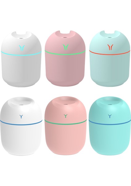 USB Mini Masaüstü Renkli Gece Işığı Araç Nemlendirici, Özellik: 250ML(Y-MAVI) (Yurt Dışından)