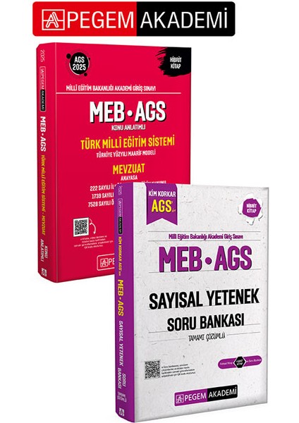 Pegem Akademi 2025 Meb-Ags Konu Anlatımlı Türk Milli Eğitim Siste