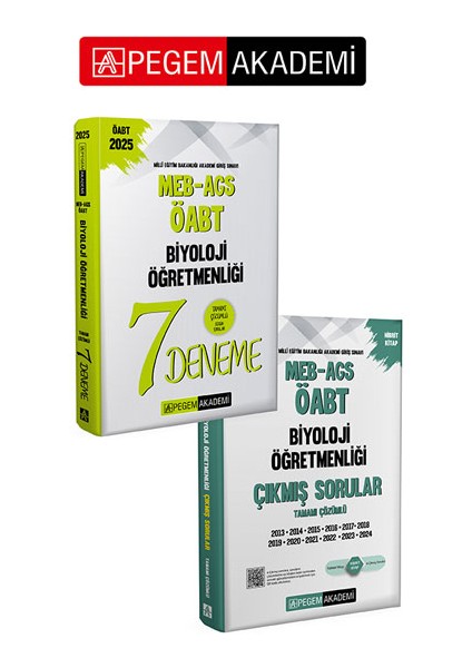 Pegem Akademi 2025 Meb-Ags-Öabt Biyoloji Öğretmenliği Tamamı Çözü