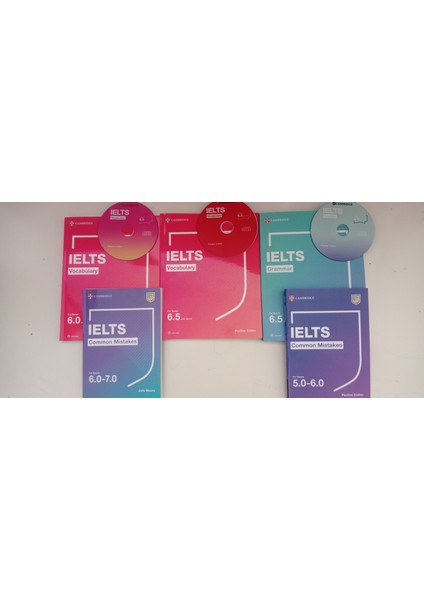 Yayıncılık Cambridge Ielts Vocabulary 6.0+6.5 +Lelts Grammar 6.5 +Ielts Common Mistakes For Bands 5.0-6.0