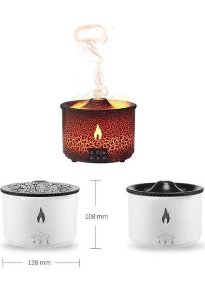 Volkanik Esansiyel Yağı Aroma Difüzör Ultrasonik Hava Nemlendirici, Model: Tam Bölünmüş Uzaktan Kumanda (Ab Tak) (Yurt Dışından)