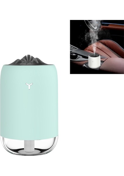 Araba Taşınabilir Nemlendirici Ev Gece Lambası USB Sprey Aleti Dezenfeksiyon Aroma Difüzör (Turkuaz) (Yurt Dışından)