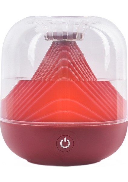 FX-039 USB Şarjlı Ortam Işığı Nemlendirici Dağ Mini Kablosuz Nemlendirici (Şarap Kırmızısı) (Yurt Dışından)