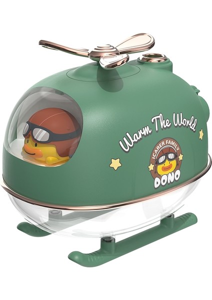 Icarer Ailesi IFJSQ07 Karikatür Nano Sprey Atmosfer Gece Lambası Nemlendirici, Özellik: Şarj Ediyor (Yeşil) (Yurt Dışından)