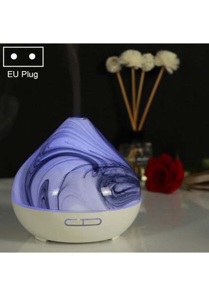 400ML Volkan Şekli Nemlendirici Cam Aromaterapi Makinesi Otomatik Alkol Püskürtücü, Fiş Özellikler:ab Fişi(Beyaz) (Yurt Dışından)