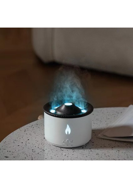 Volkanik Esansiyel Yağı Aroma Difüzör Ultrasonik Hava Nemlendirici, Model: Iki Renkli Uzaktan Kumanda (Ingiltere Tak) (Yurt Dışından)
