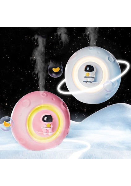 K-1101 Astronot Otomatik Zamanlayıcılı Küçük Gece Işıklı Akıllı Aromaterapi Makinesi(Pembe) (Yurt Dışından)