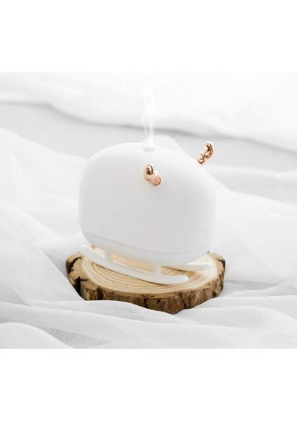 Sothıng DSHJ-H-009 260 ml Geyik Hava Nemlendirici USB Ev Atmosferi Gece Lambası Hava Temizleme Cihazı (Beyaz) (Yurt Dışından)