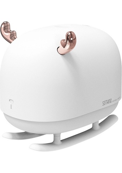 Sothıng DSHJ-H-009 260 ml Geyik Hava Nemlendirici USB Ev Atmosferi Gece Lambası Hava Temizleme Cihazı (Beyaz) (Yurt Dışından)