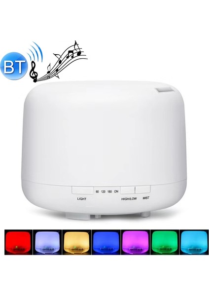 Renkli LED Işıklı Ultrasonik Aroma Difüzör (Abd Tak) (Beyaz) (Yurt Dışından)