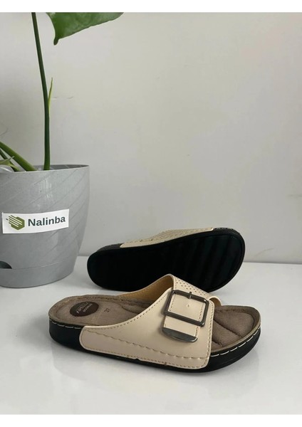 Kadın Ortopedik Taban Şık Konfor Modeli Günlük Terlik Genç Anne Ev Dışarı Terliği