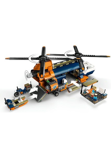 60437 LEGO City Orman Kaşifinin Helikopteri Kamp Yerinde 881 Parça +8 Yaş