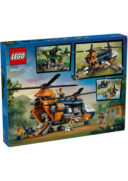 60437 LEGO City Orman Kaşifinin Helikopteri Kamp Yerinde 881 Parça +8 Yaş