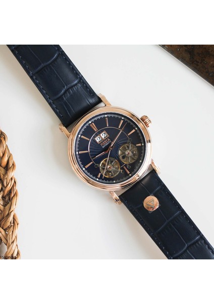 FS600650 Deri Kordonlu Otomatik Erkek Kol Saati