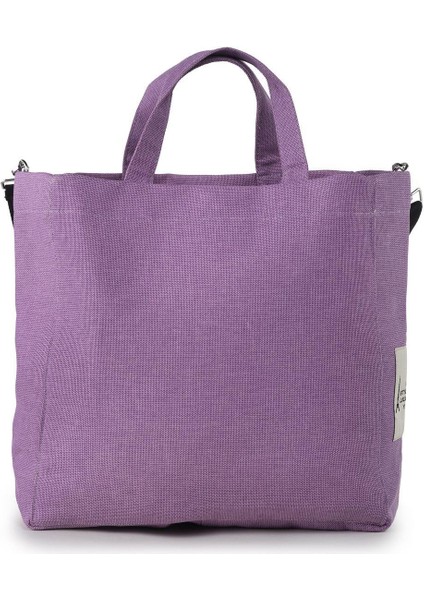 Lila The Icone Bag Paris Işlemeli Tote Kadın Kol Çantası Ve Omuz Çantası