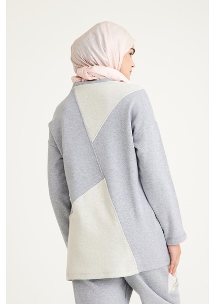 2228_Dikiş Detaylı Oversize Eşofman Tesettür Takım modelleri