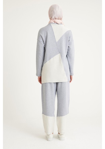 2228_Dikiş Detaylı Oversize Eşofman Tesettür Takım indirimleri