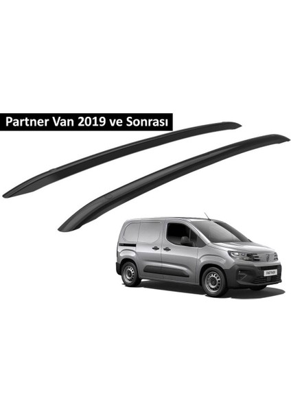 Peugeot Partner Van 2019 ve Sonrası Orjinal Tip Oem Tavan Çıtası (Siyah Renk)