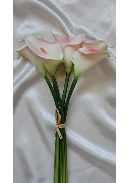 Yapay Calla Galla Gala Çiçeği Beyaz - Pembe 35 cm . fiyatları