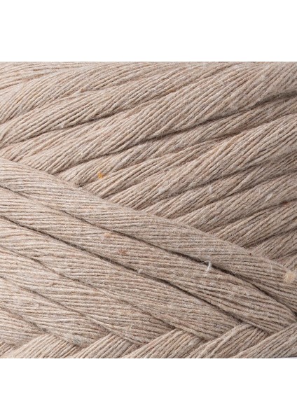 La Mia Boho Açık Bej Büküm Makrome Ipi - L049 - 33984