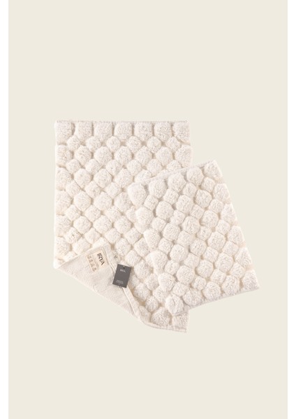 Mellow 2’li Takım Banyo Paspası %100 Pamuk 40X60 + 60X90 Ekru modelleri
