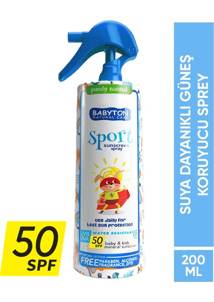 Suya Dayanıklı Güneş Sprey 50 Spf 200 ml