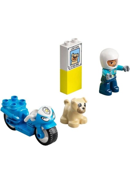 10967 LEGO Duplo - Polis Motosikleti 5 Parça +2 Yaş